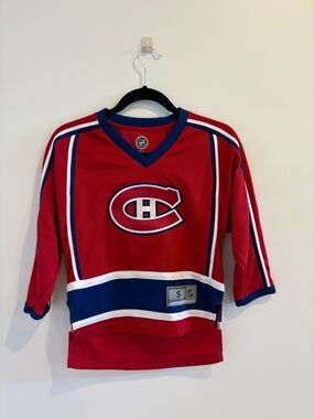 NHL Canadiens Kids Red, Blue & White Hockey Jersey